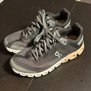 On Running Women's Black and Gray Athletic Shoes